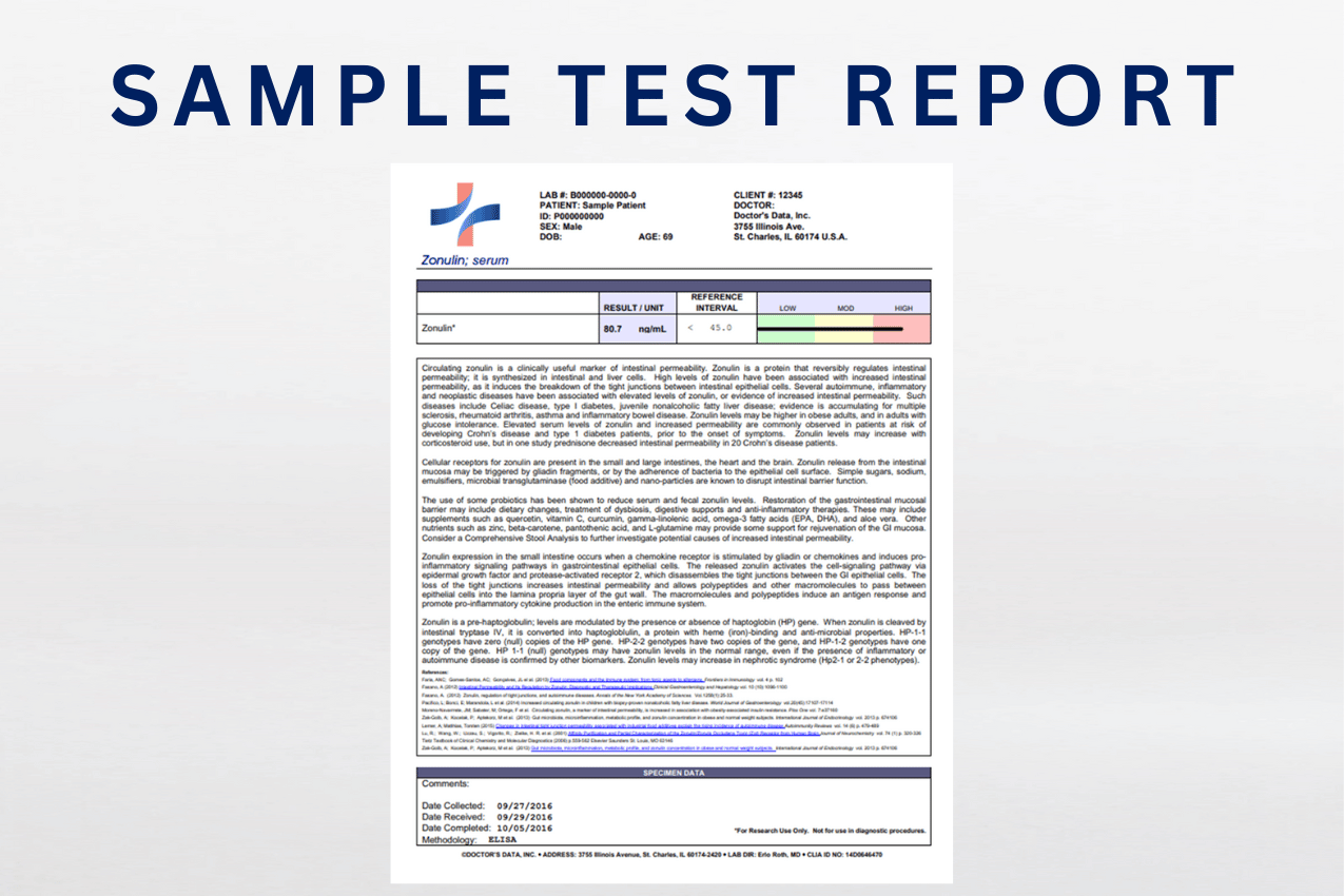 Zonulin At-Home Test Kit - Leaky Gut Detection