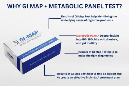 GI Map Test + Metabolic Panel - DNA Stool Test: IBS, IBS, Gut Motility